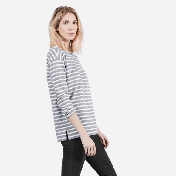 SOLD - Everlane Heavyweight striped Tee - Picture 1 of 4